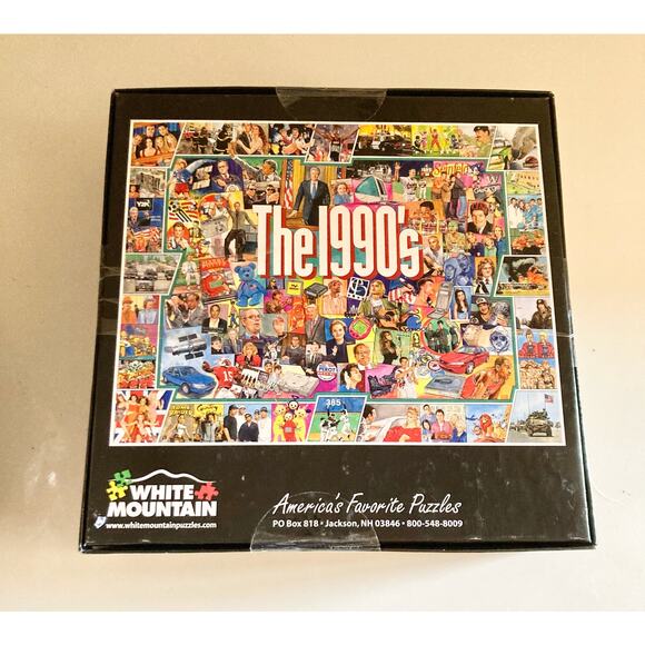 1990's Puzzle 1000 Pc Bill Clinton Michael Jordan White Mountain - Picture 8 of 8